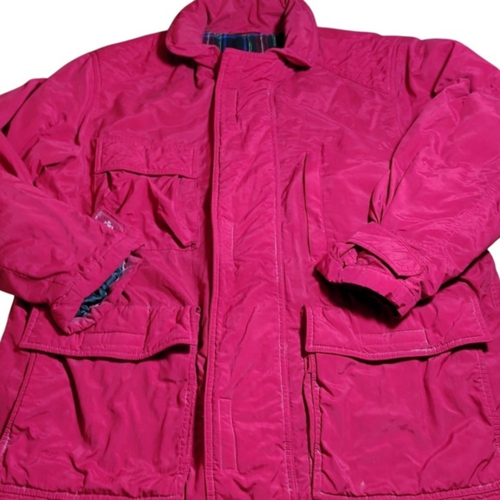 Vintage GAP Alta Country Red Nylon Barn Chore Utility‎ Jacket Women chore